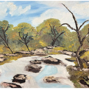 Silent Forest original oil painting on Belgian linen